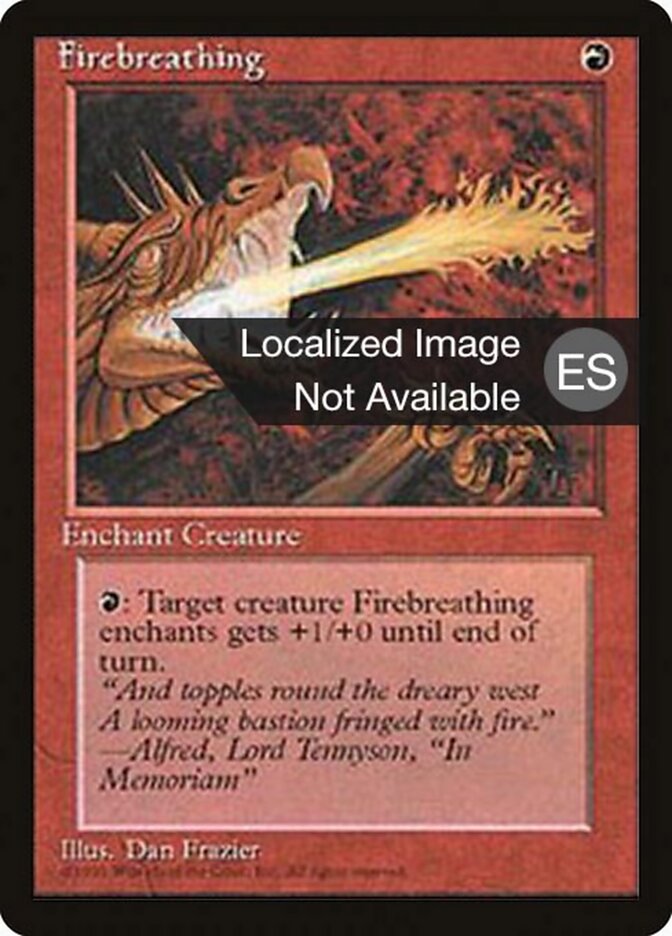 Hálito de Fogo / Firebreathing - Magic: The Gathering - MoxLand
