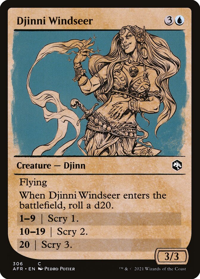 Djinni Vidente do Vento / Djinni Windseer - Magic: The Gathering - MoxLand