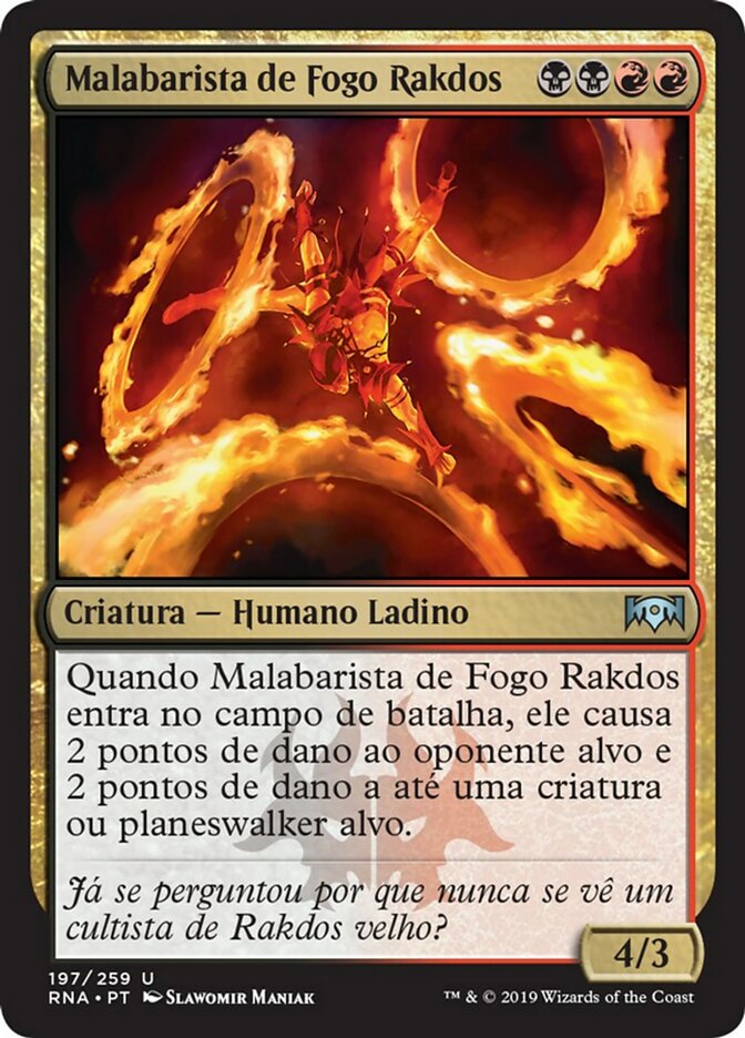 Malabarista de Fogo Rakdos / Rakdos Firewheeler - Magic: The Gathering - MoxLand