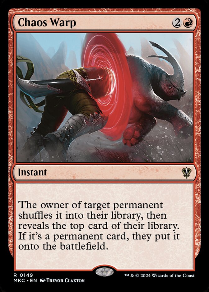 Distorção Caótica / Chaos Warp - Magic: The Gathering - MoxLand