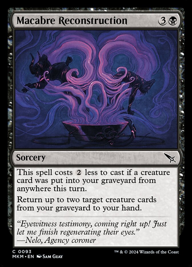 Reconstrução Macabra / Macabre Reconstruction - Magic: The Gathering - MoxLand
