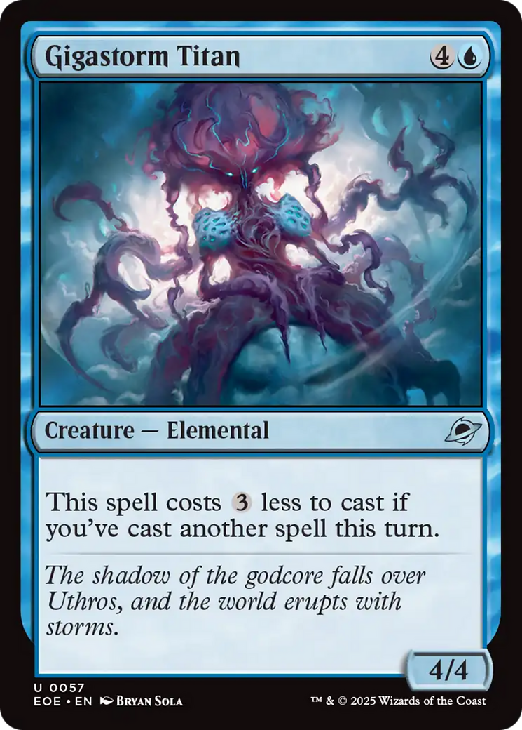 Titã Gigatempestade / Gigastorm Titan - Magic: The Gathering - MoxLand