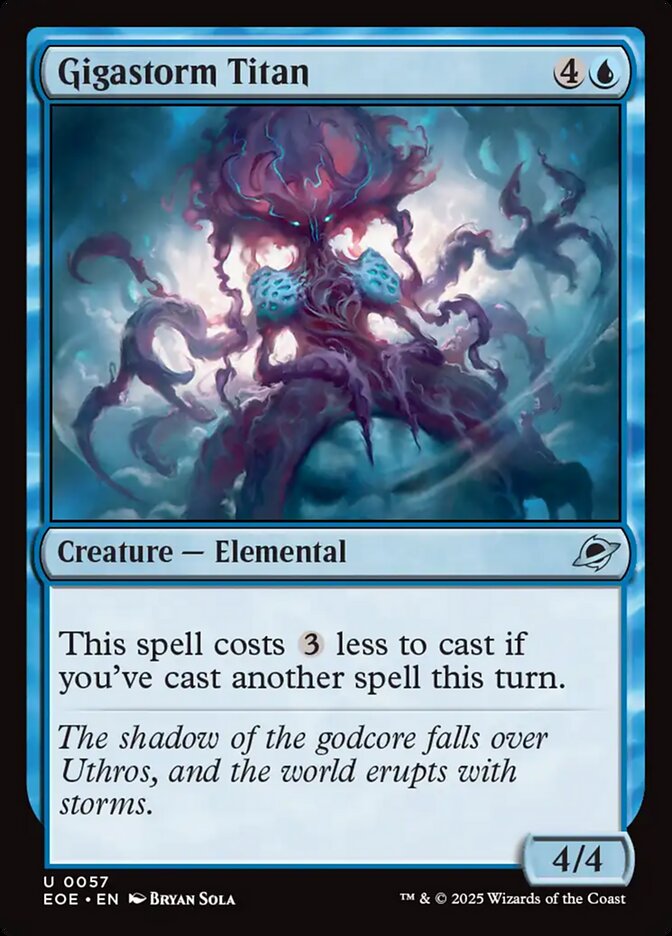 Titã Gigatempestade / Gigastorm Titan - Magic: The Gathering - MoxLand