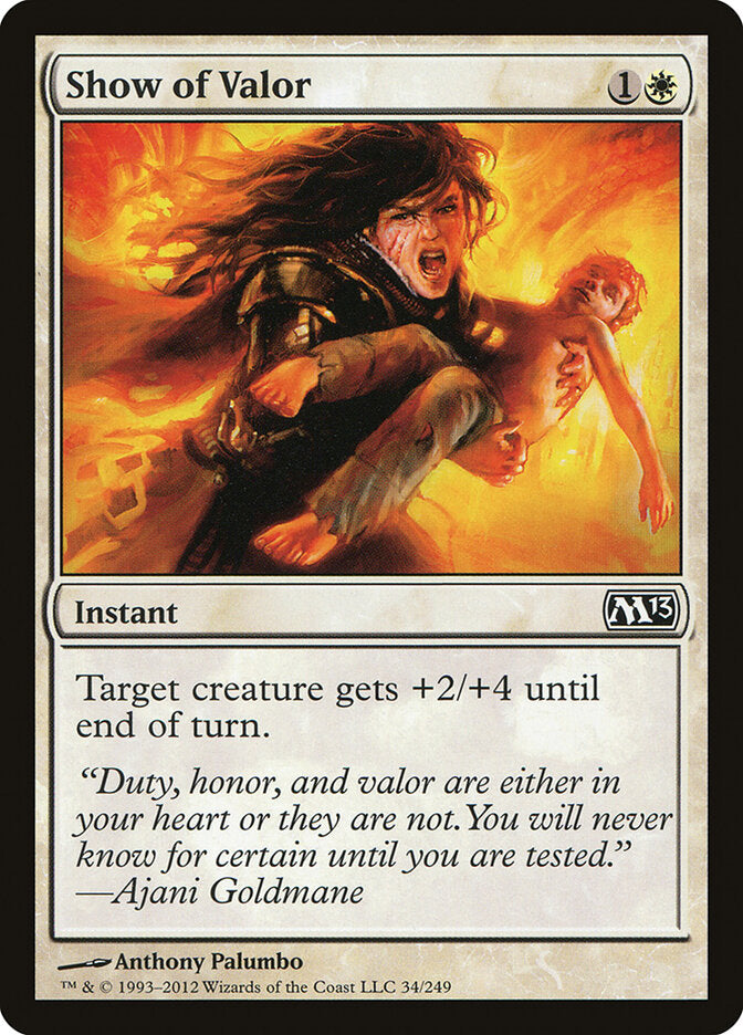 Demonstração de Bravura / Show of Valor - Magic: The Gathering - MoxLand