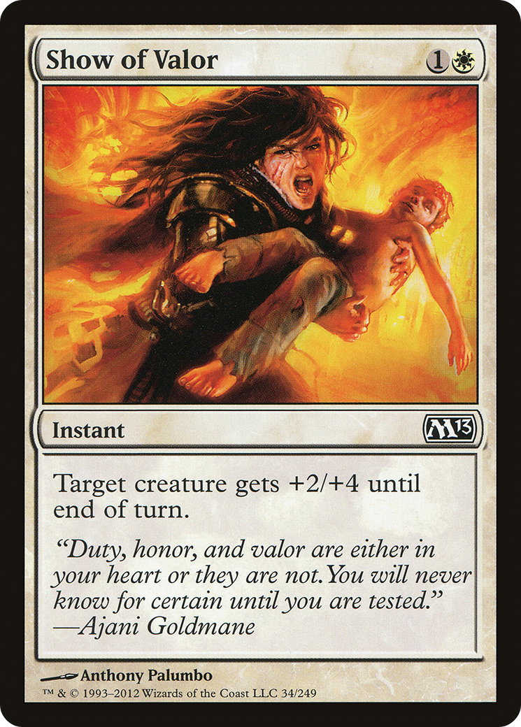Demonstração de Bravura / Show of Valor - Magic: The Gathering - MoxLand