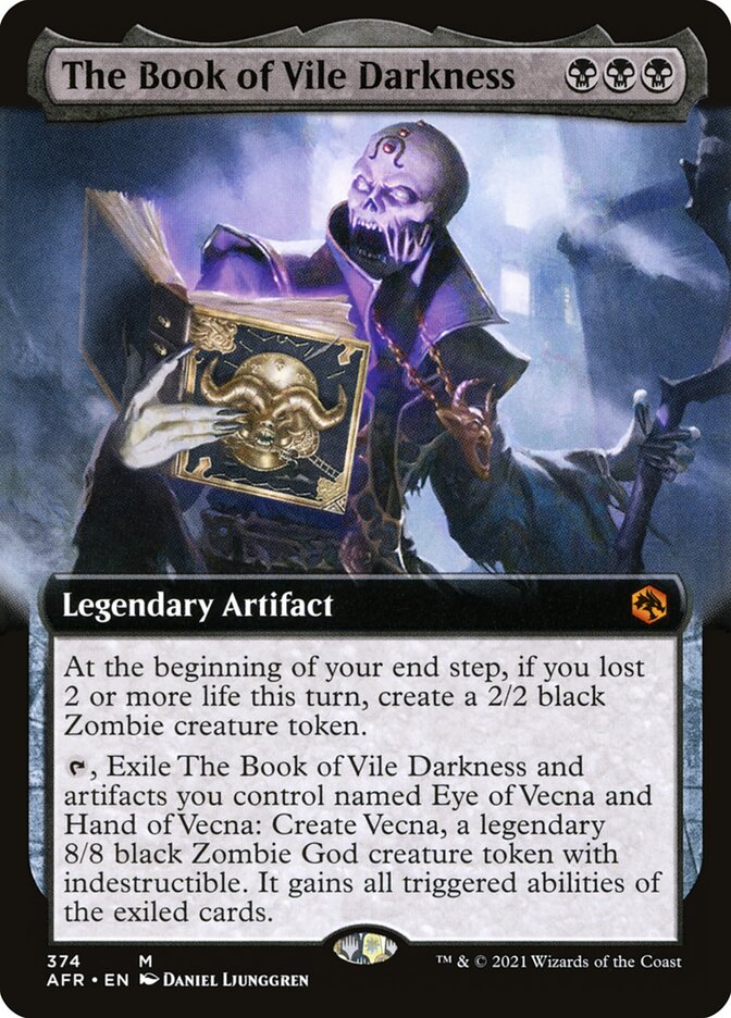 O Livro da Vil Escuridão / The Book of Vile Darkness - Magic: The Gathering - MoxLand
