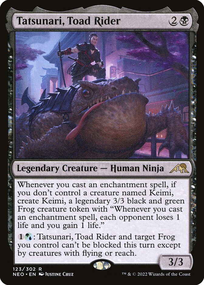 Tatsunari, Ginete de Sapo / Tatsunari, Toad Rider - Magic: The Gathering - MoxLand
