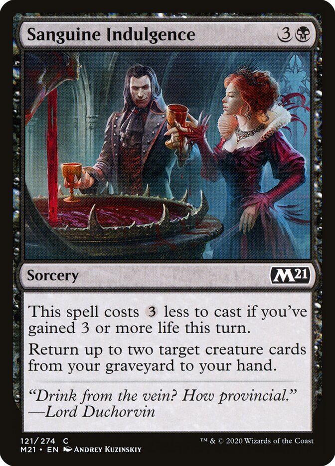 Indulgência Sanguínea / Sanguine Indulgence - Magic: The Gathering - MoxLand