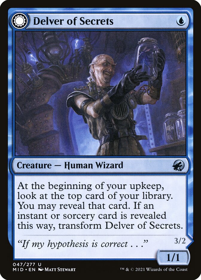 Investigador de Segredos / Delver of Secrets - Magic: The Gathering - MoxLand