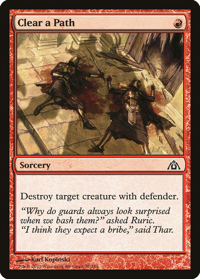 Abrir Caminho / Clear a Path - Magic: The Gathering - MoxLand