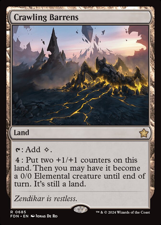 Ermos Rastejantes / Crawling Barrens - Magic: The Gathering - MoxLand