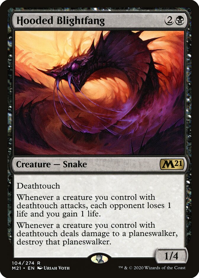 Presa-de-praga de Capelo / Hooded Blightfang - Magic: The Gathering - MoxLand