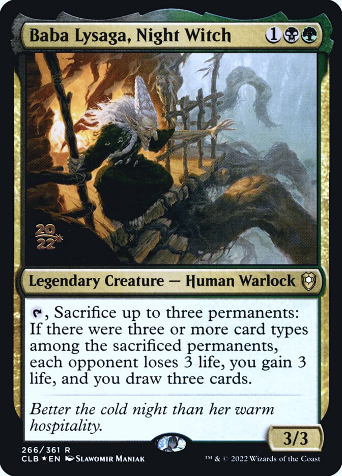Baba Lysaga, Bruxa da Noite / Baba Lysaga, Night Witch - Magic: The Gathering - MoxLand