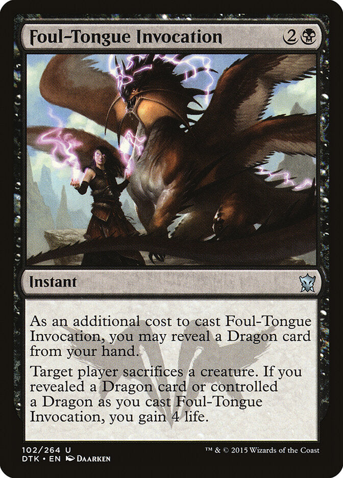 Invocação na Língua Vil / Foul-Tongue Invocation - Magic: The Gathering - MoxLand