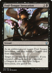 Invocação na Língua Vil / Foul-Tongue Invocation - Magic: The Gathering - MoxLand