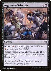 Sabotagem Agressiva / Aggressive Sabotage - Magic: The Gathering - MoxLand