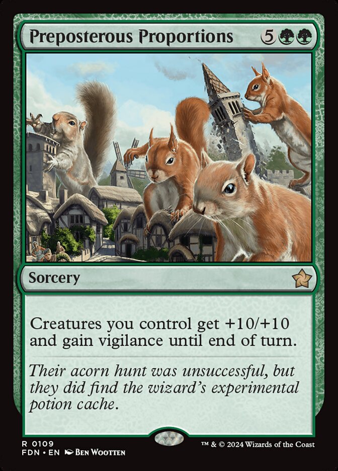 Proporções Absurdas / Preposterous Proportions - Magic: The Gathering - MoxLand