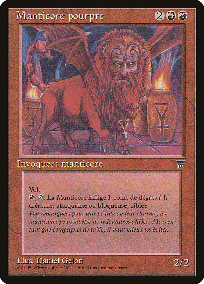 Mantícora Escarlate / Crimson Manticore - Magic: The Gathering - MoxLand