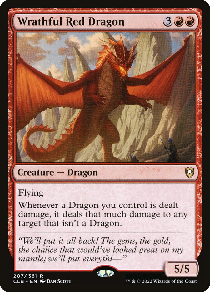 Dragão Vermelho Irado / Wrathful Red Dragon - Magic: The Gathering - MoxLand