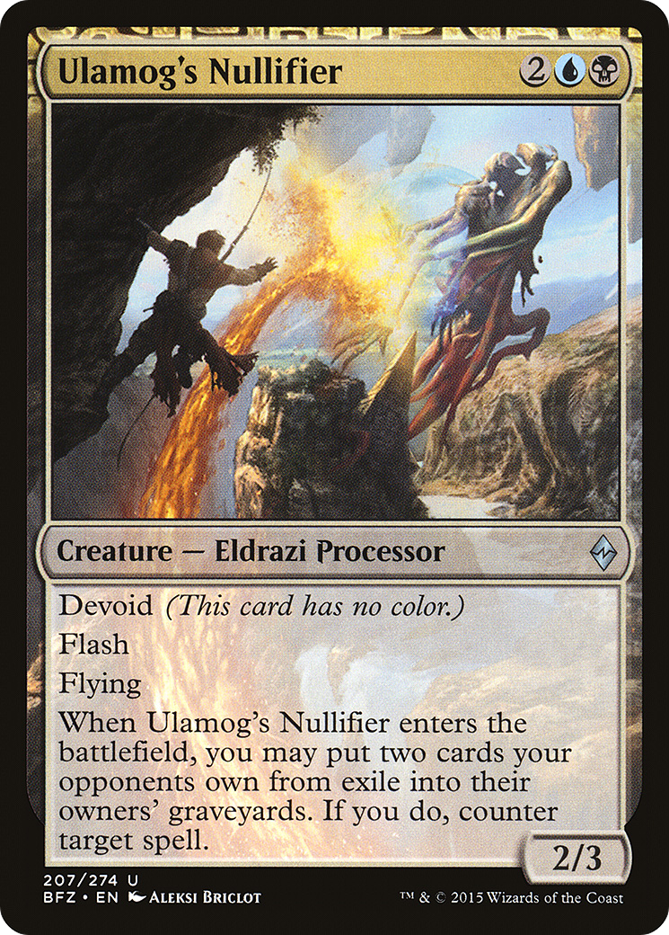 Nulificador de Ulamog / Ulamog's Nullifier - Magic: The Gathering - MoxLand