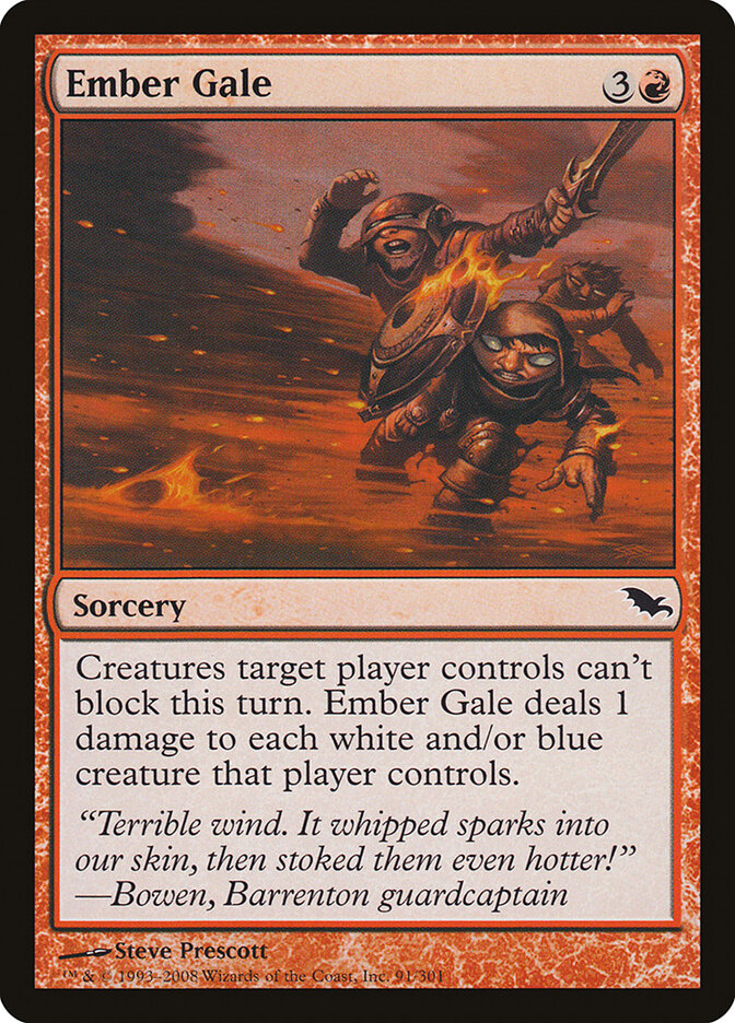 Ventania Incandescente / Ember Gale - Magic: The Gathering - MoxLand