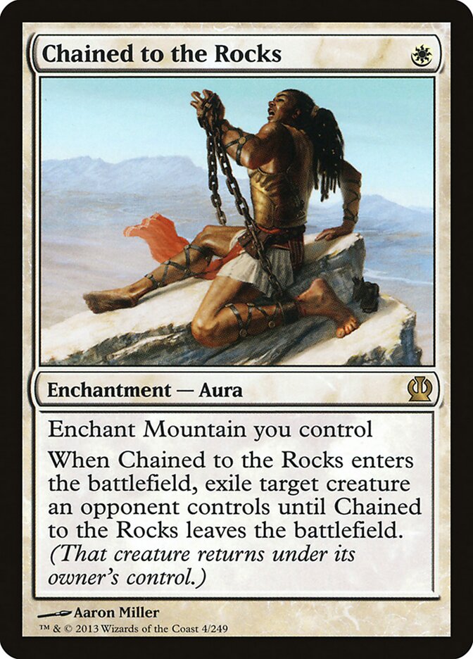 Acorrentado às Rochas / Chained to the Rocks - Magic: The Gathering - MoxLand