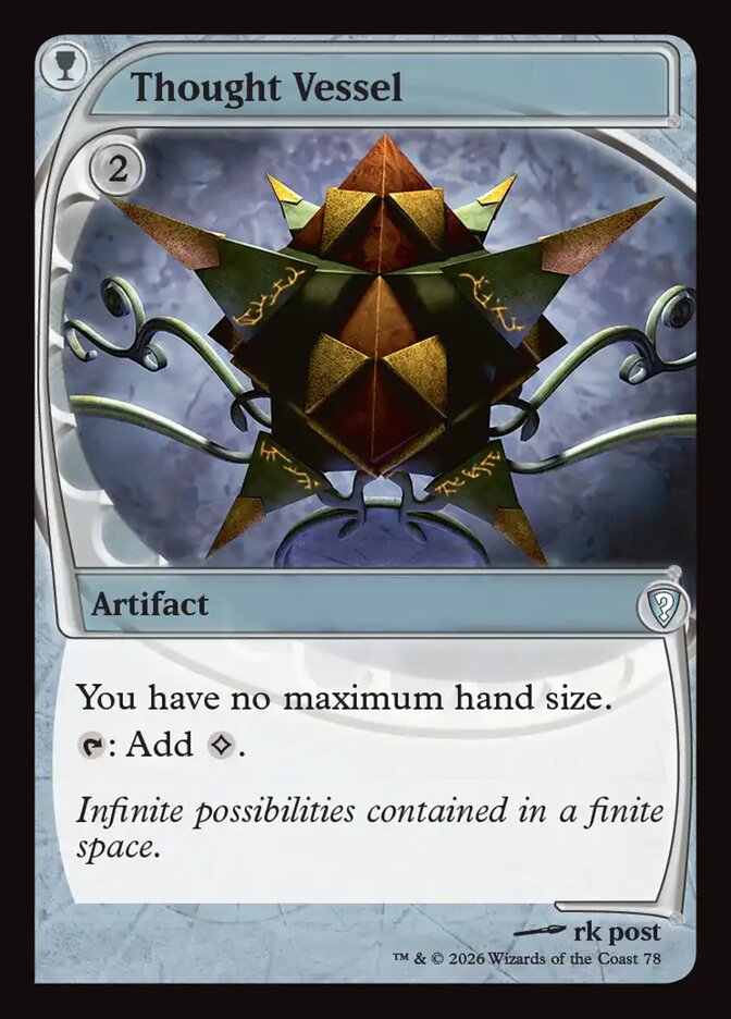 Receptáculo de Pensamentos / Thought Vessel - Magic: The Gathering - MoxLand