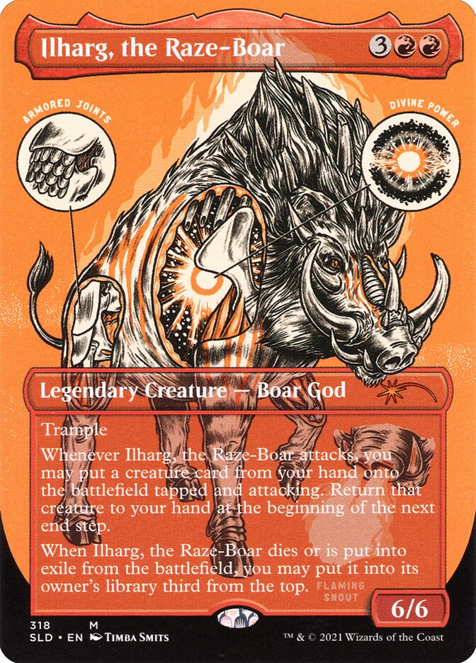Ilharg, o Javali Arrasador / Ilharg, the Raze-Boar - Magic: The Gathering - MoxLand