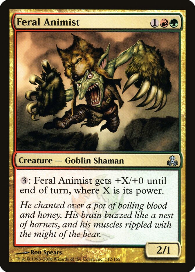 Animista Bestial / Feral Animist - Magic: The Gathering - MoxLand