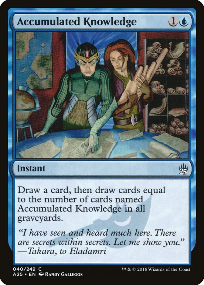 Conhecimento Acumulado / Accumulated Knowledge - Magic: The Gathering - MoxLand