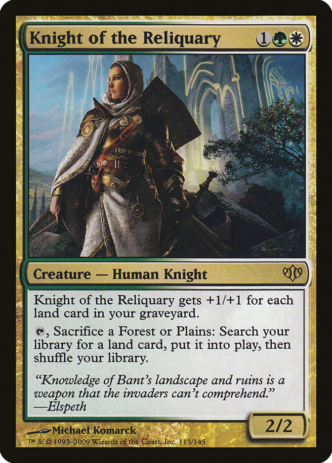 Cavaleiro do Relicário / Knight of the Reliquary - Magic: The Gathering - MoxLand