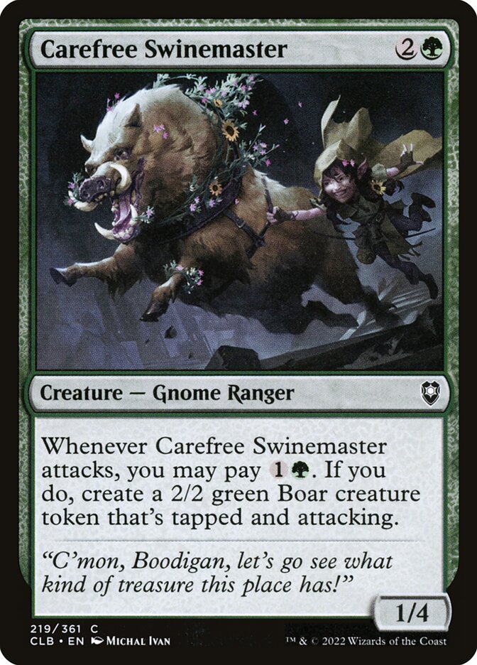 Domadora de Suínos Despreocupada / Carefree Swinemaster - Magic: The Gathering - MoxLand
