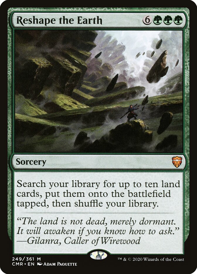 Remoldar a Terra / Reshape the Earth - Magic: The Gathering - MoxLand