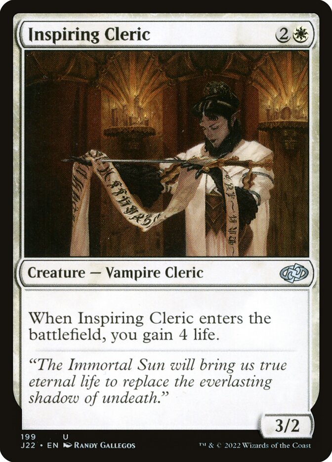 Clériga Inspiradora / Inspiring Cleric - Magic: The Gathering - MoxLand