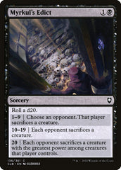 Édito de Myrkul / Myrkul's Edict - Magic: The Gathering - MoxLand