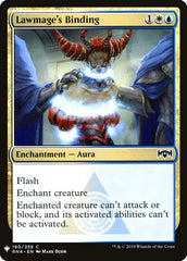 Selamento do Mago Legista / Lawmage's Binding - Magic: The Gathering - MoxLand