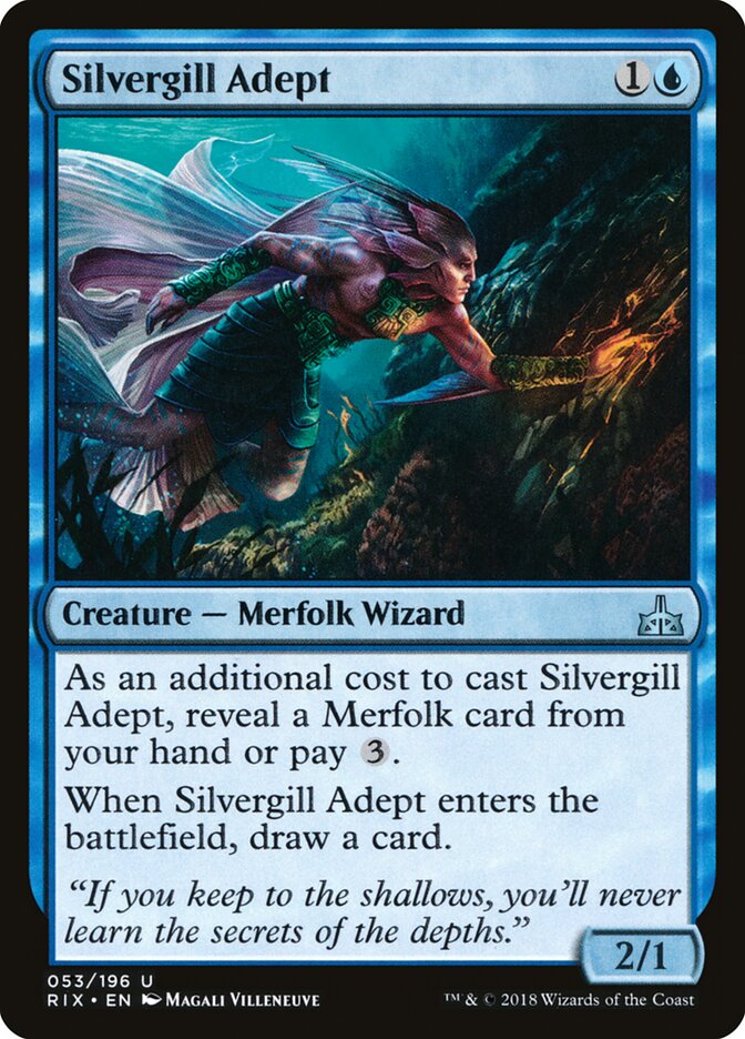Adepto Prateobrânquio / Silvergill Adept - Magic: The Gathering - MoxLand