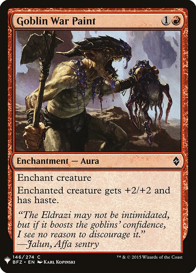 Pintura de Guerra Goblin / Goblin War Paint - Magic: The Gathering - MoxLand