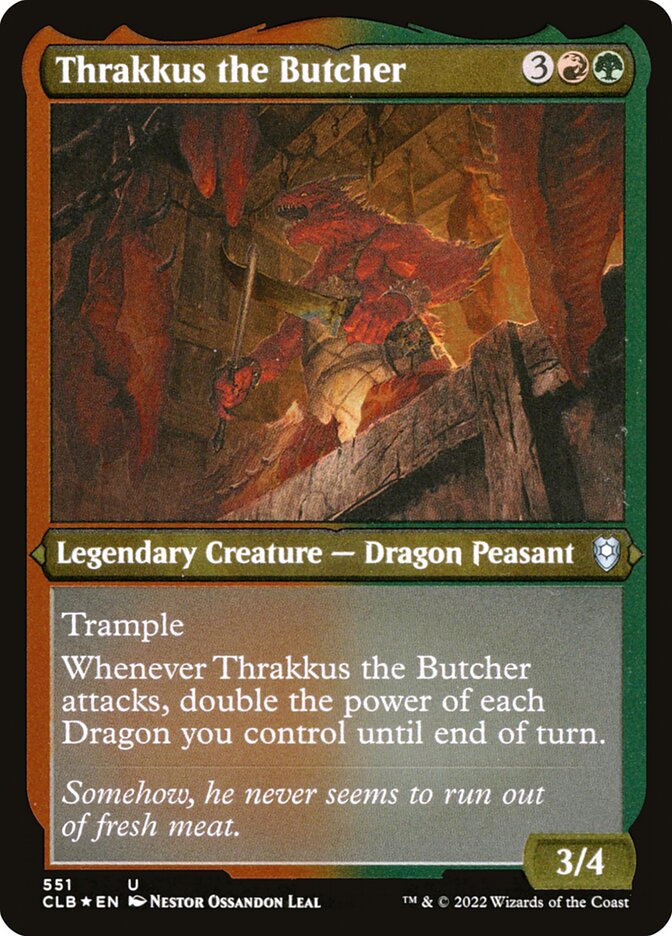 Thrakkus, o Açougueiro / Thrakkus the Butcher - Magic: The Gathering - MoxLand