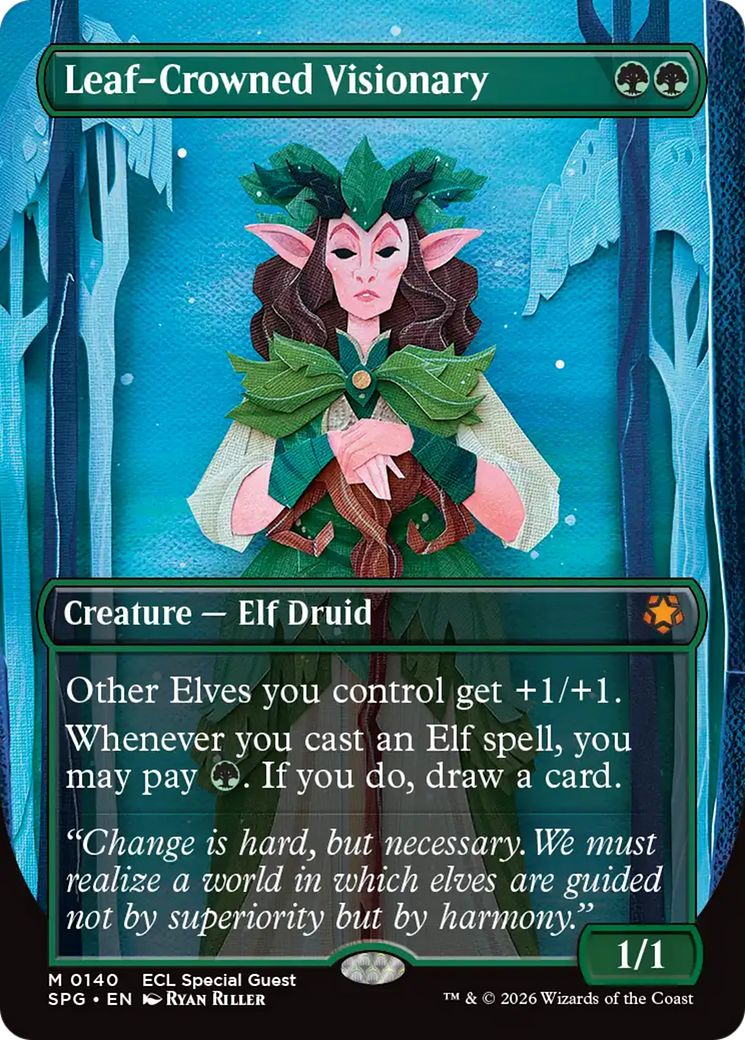 Visionária da Coroa de Folhas / Leaf-Crowned Visionary - Magic: The Gathering - MoxLand