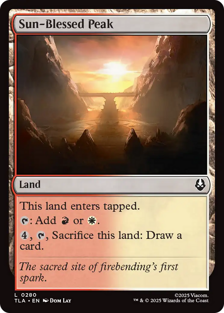 Pico Abençoado pelo Sol / Sun-Blessed Peak - Magic: The Gathering - MoxLand