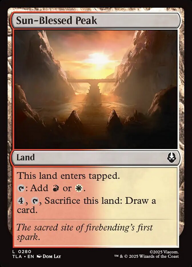 Pico Abençoado pelo Sol / Sun-Blessed Peak - Magic: The Gathering - MoxLand