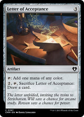 Carta de Aceitação / Letter of Acceptance - Magic: The Gathering - MoxLand