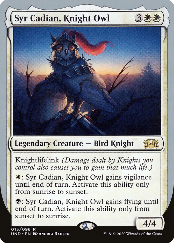 Syr Cadian, Knight Owl / Syr Cadian, Knight Owl - Magic: The Gathering - MoxLand