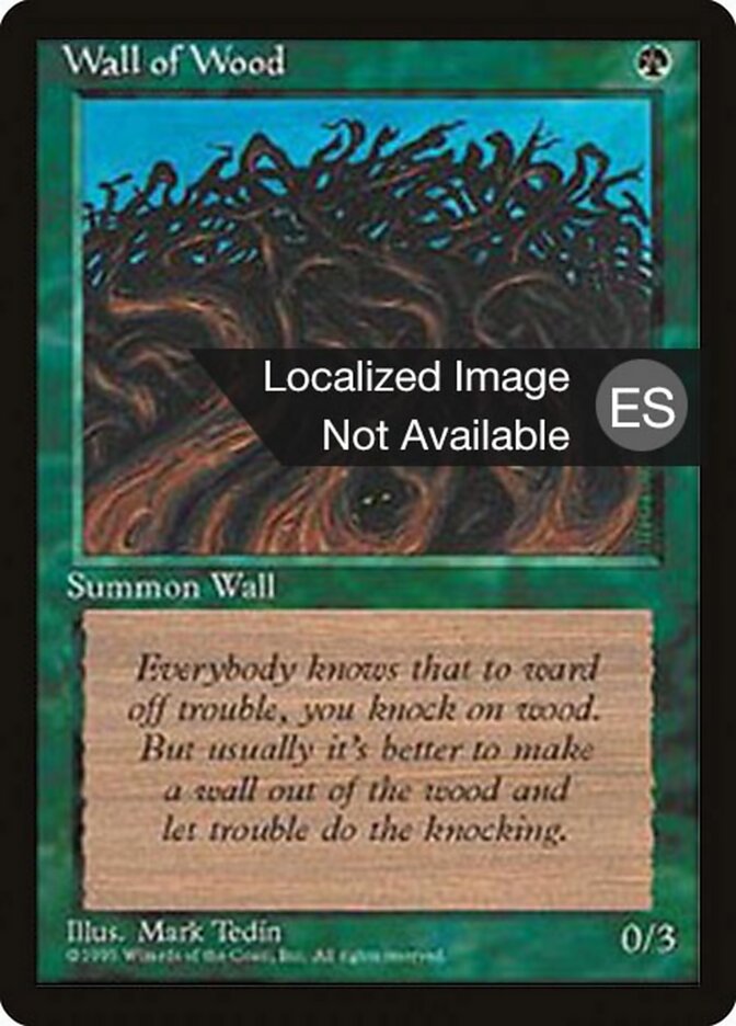 Barreira de Madeira / Wall of Wood - Magic: The Gathering - MoxLand