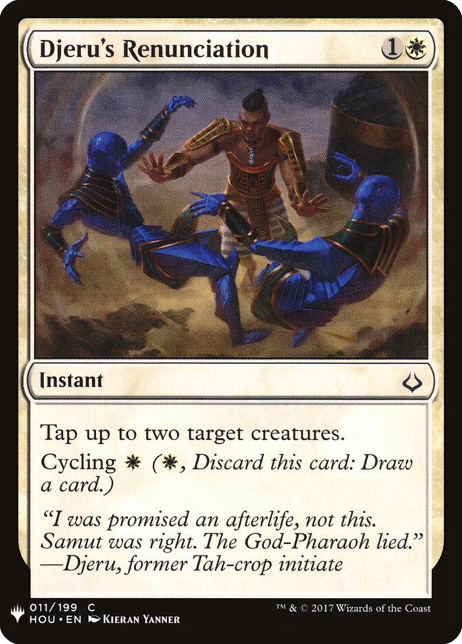 Renúncia de Djeru / Djeru's Renunciation - Magic: The Gathering - MoxLand