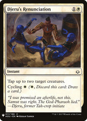 Renúncia de Djeru / Djeru's Renunciation - Magic: The Gathering - MoxLand