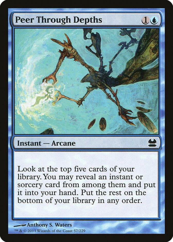 Examinar as Profundezas / Peer Through Depths - Magic: The Gathering - MoxLand