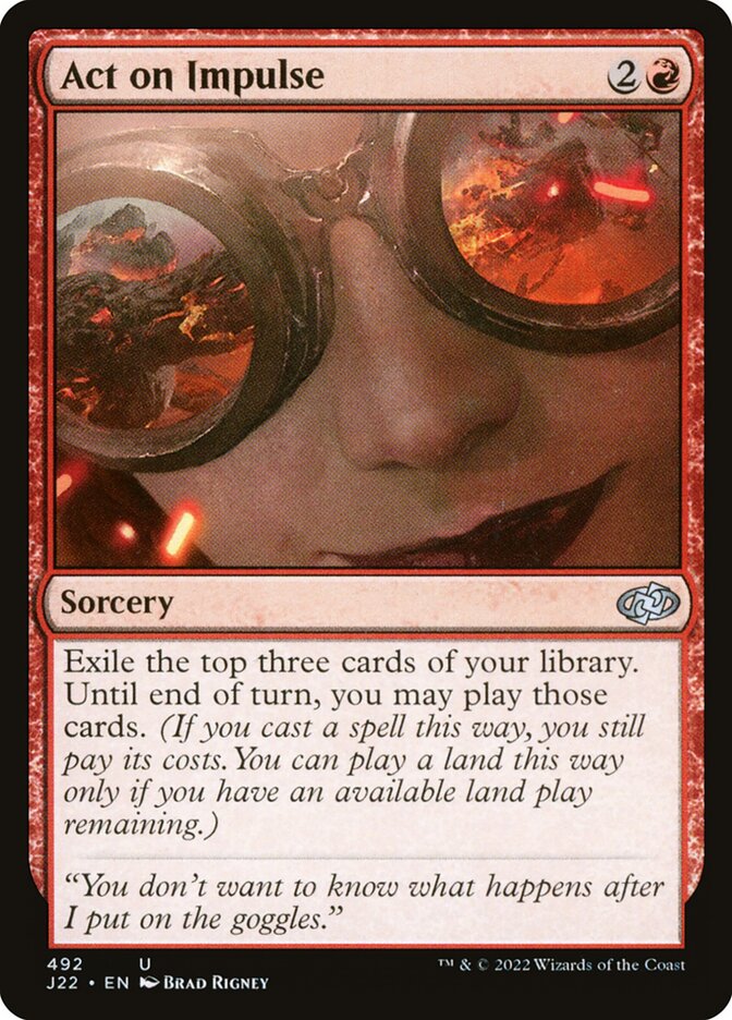Agir por Impulso / Act on Impulse - Magic: The Gathering - MoxLand