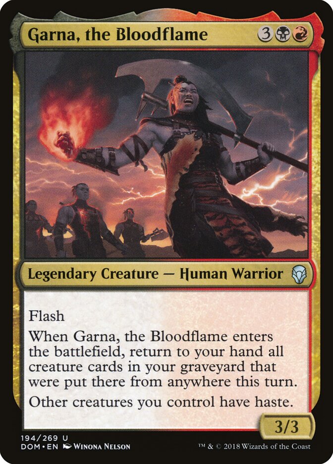 Garna, a Chama Sanguínea / Garna, the Bloodflame - Magic: The Gathering - MoxLand